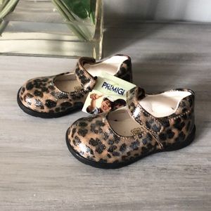 PRIMIGI Italian Leopard Print Girls shoes US 4-4.5